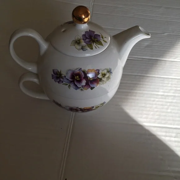 Arthur Wood & Son , Staffordshire, England Teapot&Cup. New - Picture 6 of 8